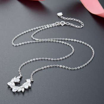 925 Sterling Silver Round Birthstone Necklace